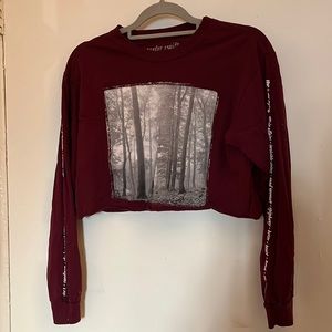 Taylor Swift Folklore Cropped Longsleeve